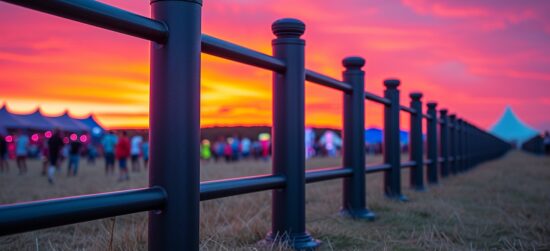 Assurer la sécurité des festivals grâce aux crash barrières